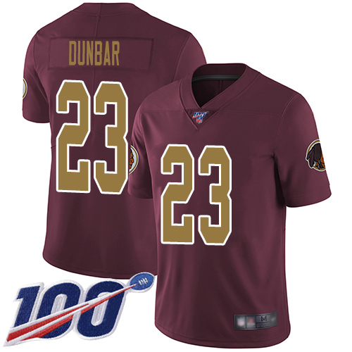Washington Redskins Limited Burgundy Red Youth Quinton Dunbar Alternate Jersey NFL Football 23->youth nfl jersey->Youth Jersey
